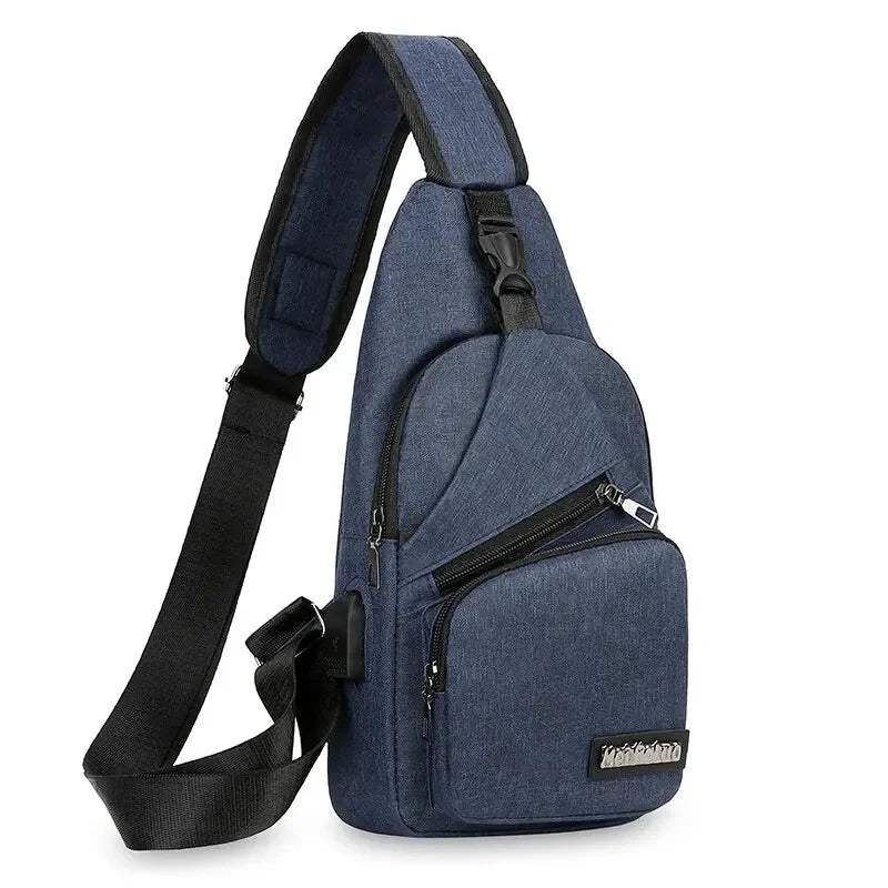 Chest Small Shoulder Bag for Men Leisure Fashion
