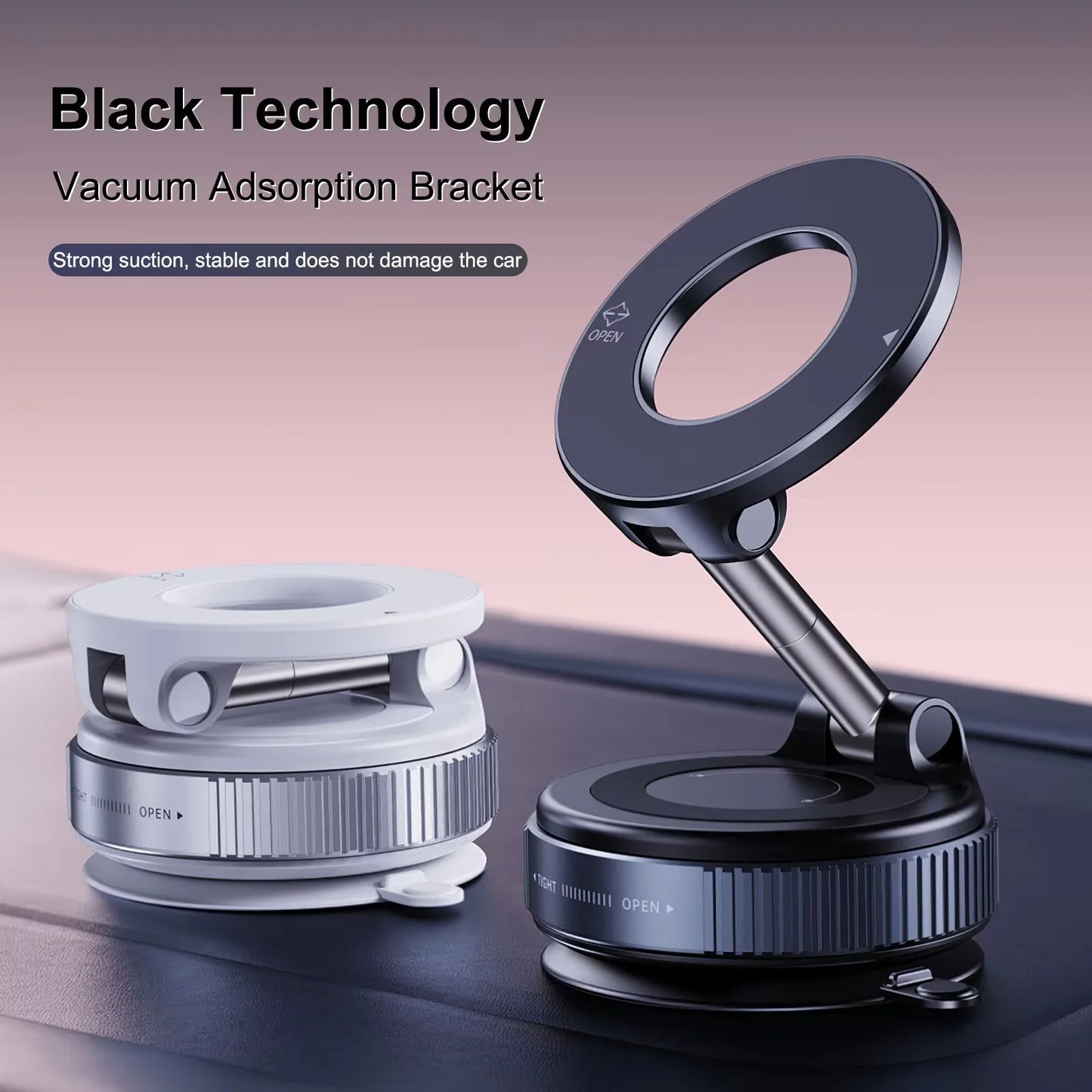 Car phone Mount Magnetic Holder Foldable Strong Suction Stand