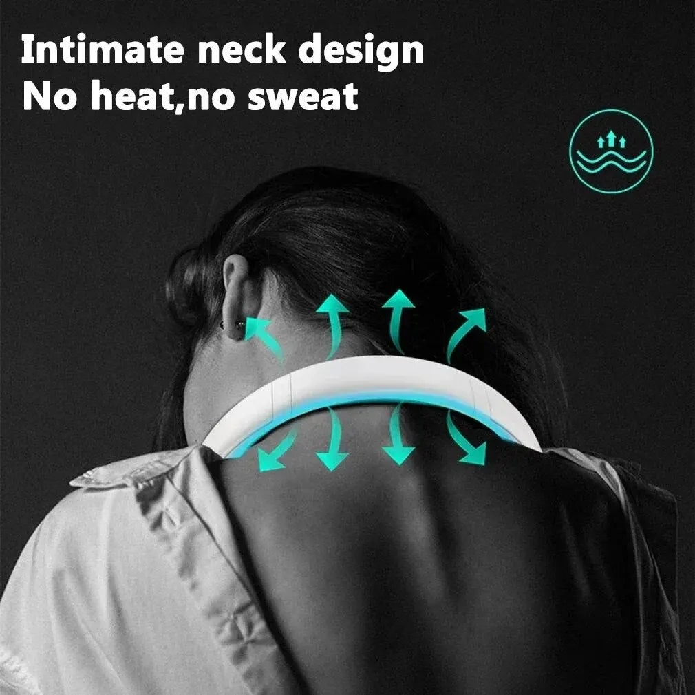 Portable Neck Fan, Hands-Free Bladeless, 3 Speeds