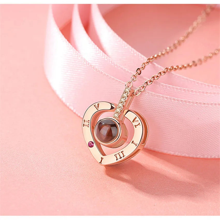 Necklace 100 Languages I Love You Necklaces For Lover Girlfriend Romantic Gifts