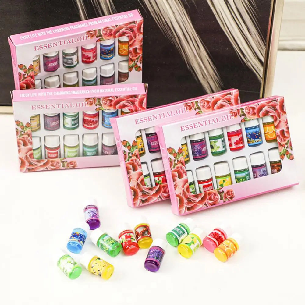 6Pcs/12Pcs Healthy Essential Oil  Fragrance Persistent Fresh Air Plant Water Soluble Perfume