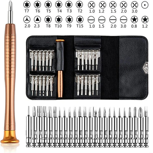 Small Screwdriver Set 25 in 1 Magnetic Screwdriver Bits Torx Precision Bits Repair Tools