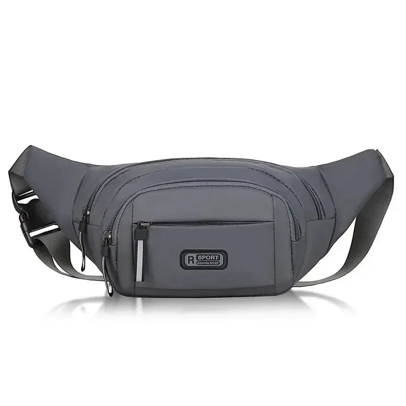 Men Canvas Fit Waistpack Mobile Fanny Waist Packs Men's Sports Outdoor Leisure Running