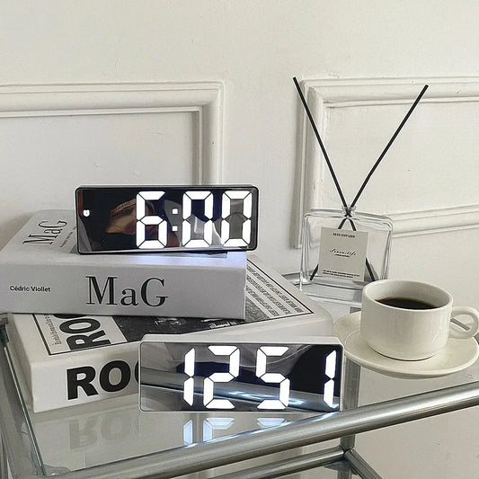Smart Alarm Clock Screen Mirror Temperature