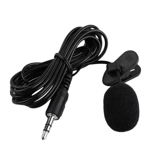 3.5mm Mini Lavalier Microphone Metal Clip Lapel Mic for Mobile Phone PC Laptop Wired  Microphone for Speaking Vocal Audio