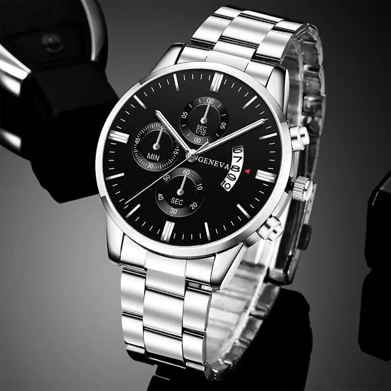 Fashion Men Watch Luxury Calendar Quartz Male Bracelet