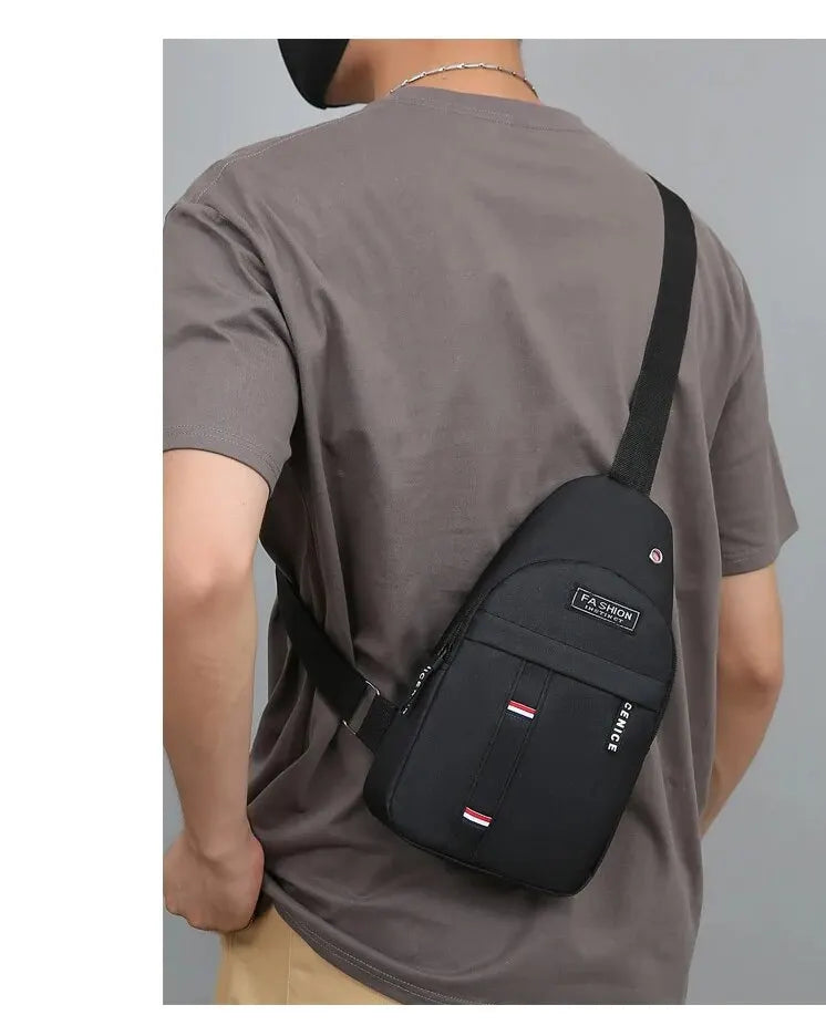 Chest Bag Men's One Shoulder Crossbody Bag Large Capacity Outdoor Sports And Leisure