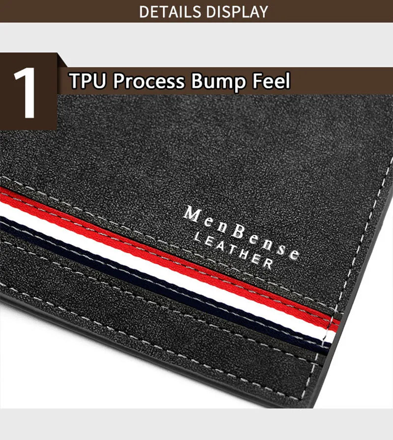 Luxury Men Wallets Zipper Male High Quality Leather Men's Wallet