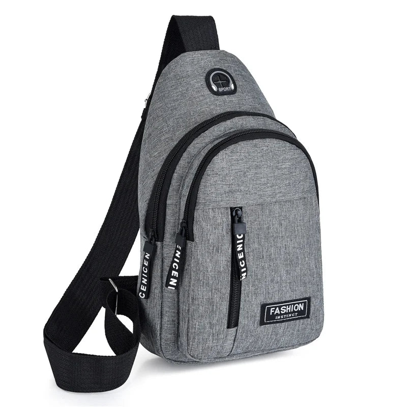 2025 New Multifunctional Chest Bag Men's Fashion Trend Oxford Cloth Bag Korean Style