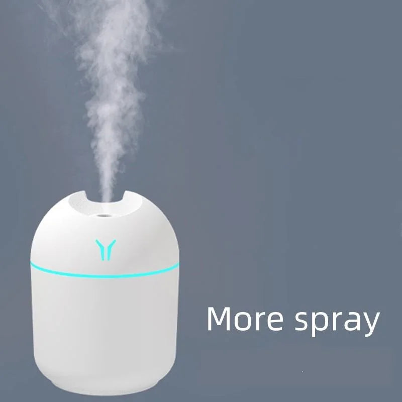 250ML USB Mini Air Humidifier Aroma Essential Oil Diffuser For Home Car Ultrasonic Mute Mist