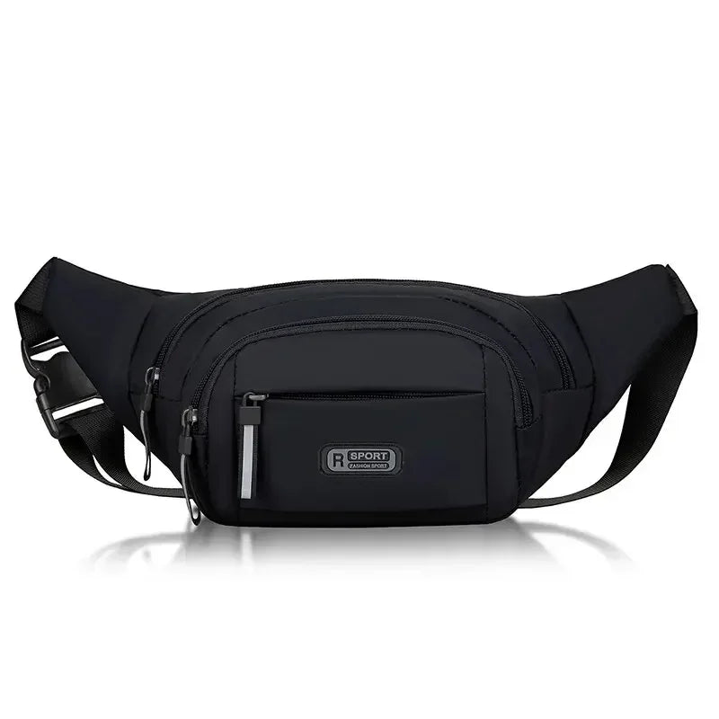 Men Canvas Fit Waistpack Mobile Fanny Waist Packs Men's Sports Outdoor Leisure Running