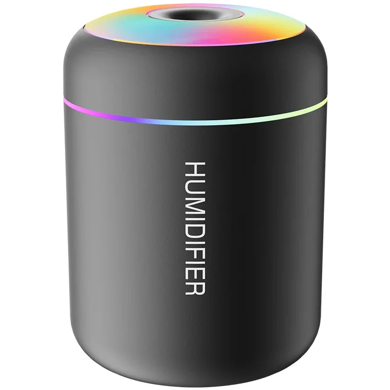 180ML Mini Air Humidifier USB Electric Aroma Diffuser Maker Lights For Car Home Bedroom