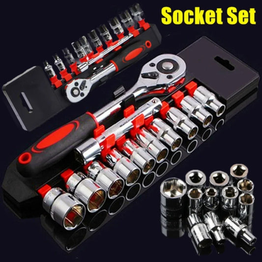 12 Pcs Set Wrench Socket Set Motorcycle Bicycle Repairing Tool Hardware Car Boat Auto