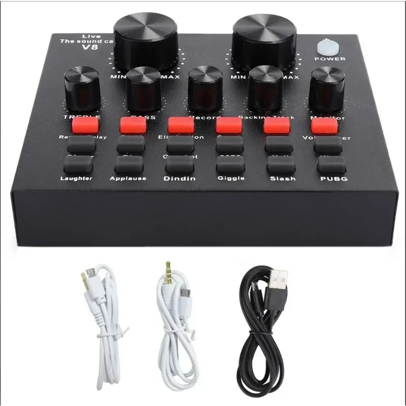 V8 Audio Sound Table Usb Smart External Interface Set