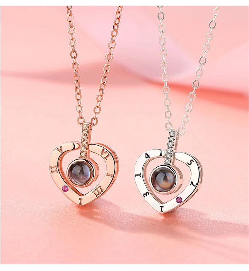 Necklace 100 Languages I Love You Necklaces For Lover Girlfriend Romantic Gifts