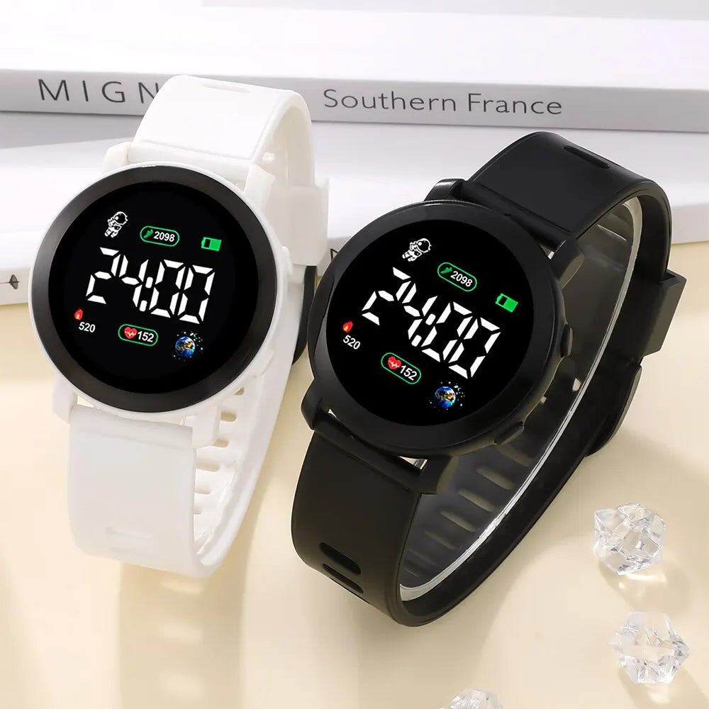 Couple Watches LED Digital Watch for Men Women Sports Army Military Silicone Watch