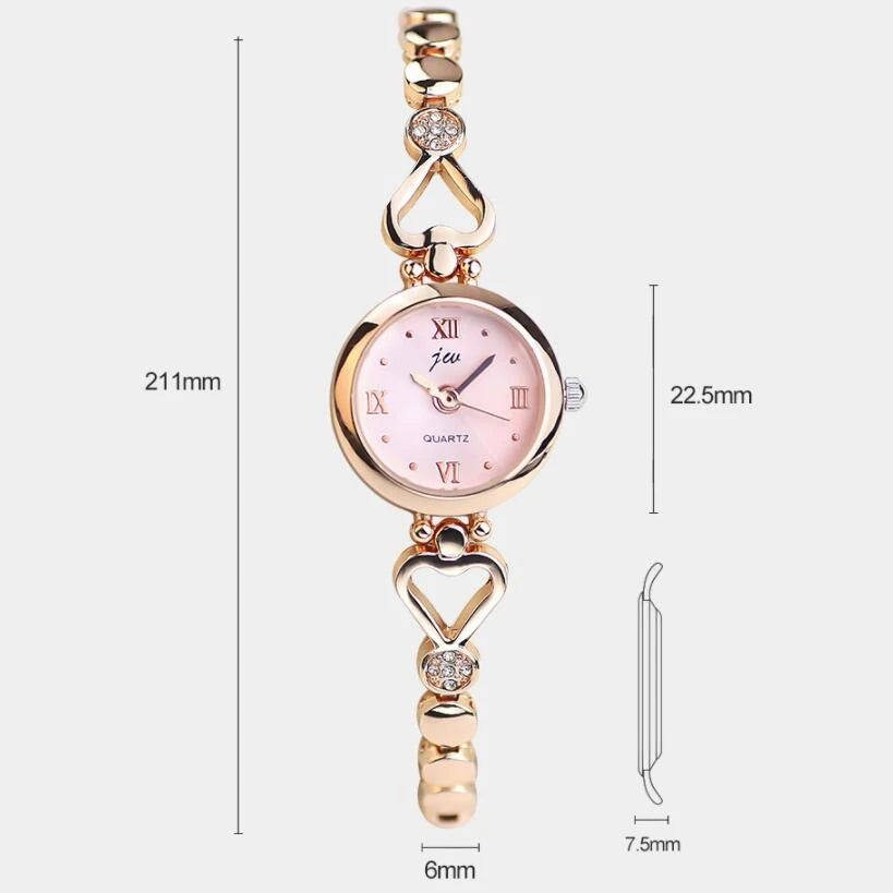 Women Bracelet Watch Exquisite Silver Rose Gold Ladies Luxury Wristwatches