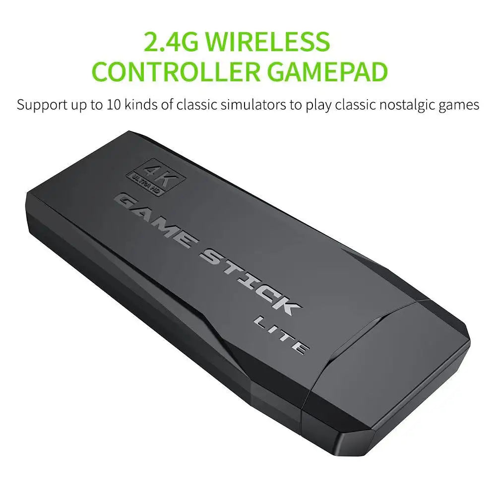 Update Retro Video Game Console 2.4G Wireless Console Game Stick 4k 20000 Game 64G