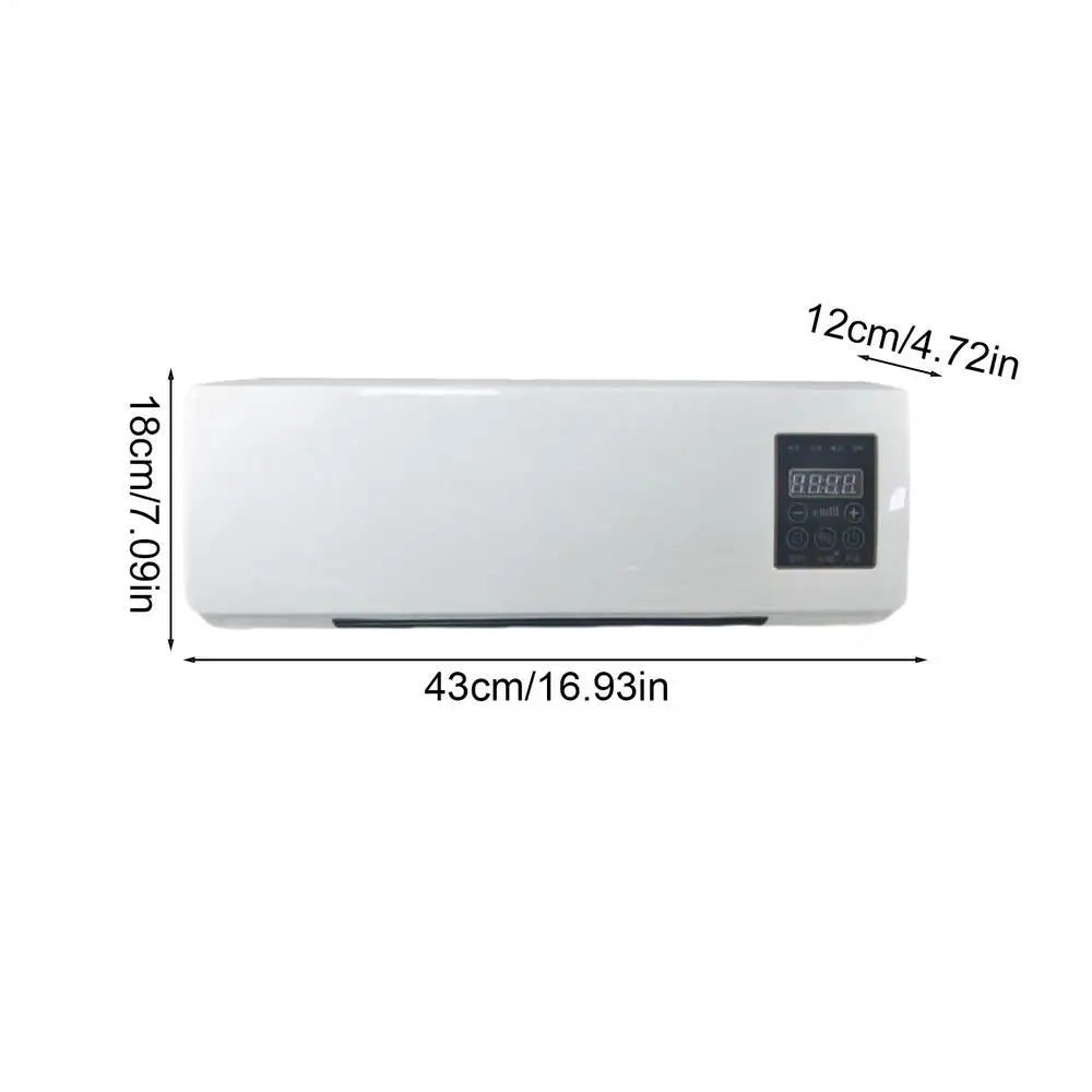 Air Conditioner Fan Wall Mounted Air Heater Remote Control Heating & Cooling Device