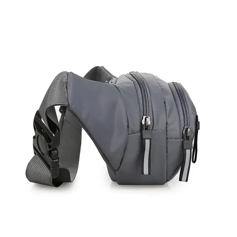 Men Canvas Fit Waistpack Mobile Fanny Waist Packs Men's Sports Outdoor Leisure Running