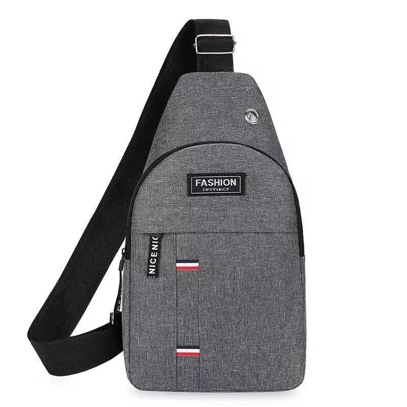 Chest Bag Men's One Shoulder Crossbody Bag Large Capacity Outdoor Sports And Leisure