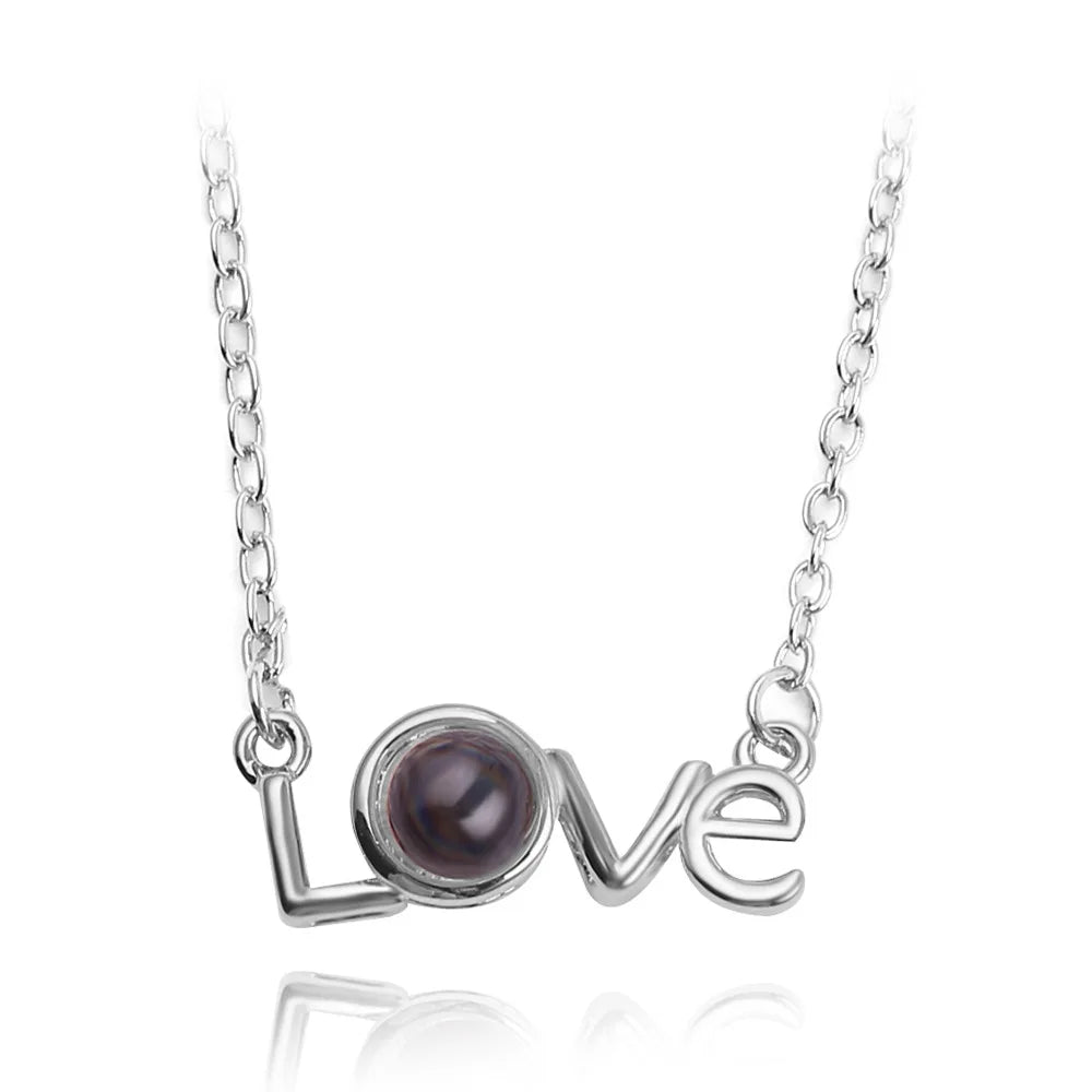 Necklace 100 Languages I Love You Necklaces For Lover Girlfriend Romantic Gifts