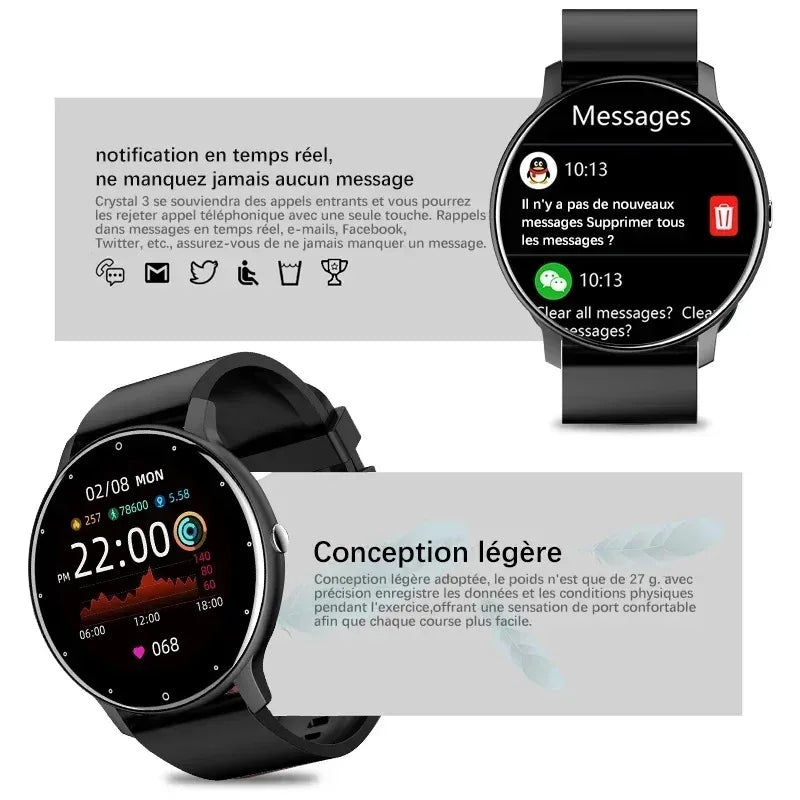 Xiaomi New Smart Watch Men Full Touch Screen Sport Fitness Watch IP67 Waterproof