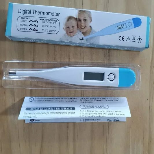 Digital Thermometer Reading Fever Alert Accurate Temperature