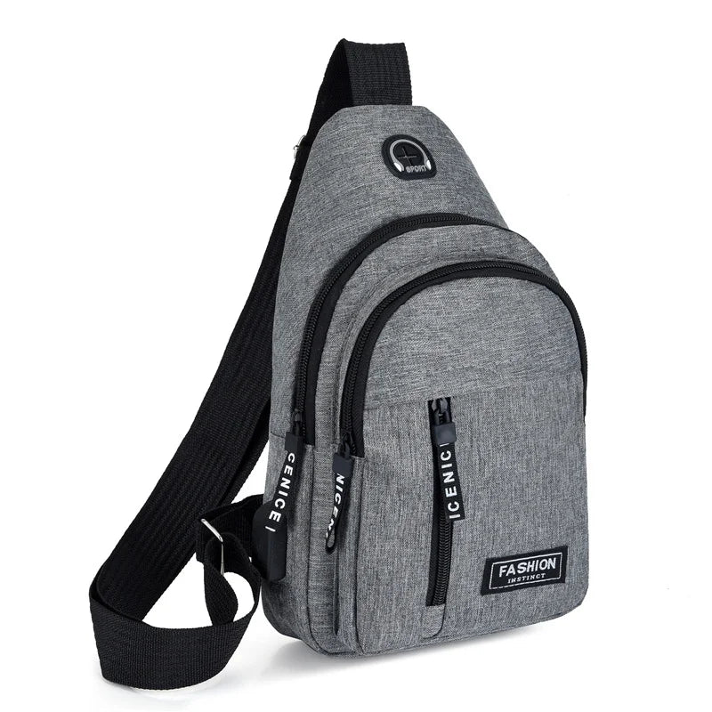2025 New Multifunctional Chest Bag Men's Fashion Trend Oxford Cloth Bag Korean Style