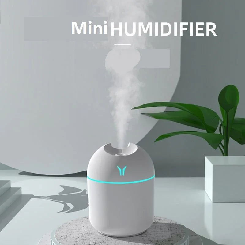 250ML USB Mini Air Humidifier Aroma Essential Oil Diffuser For Home Car Ultrasonic Mute Mist