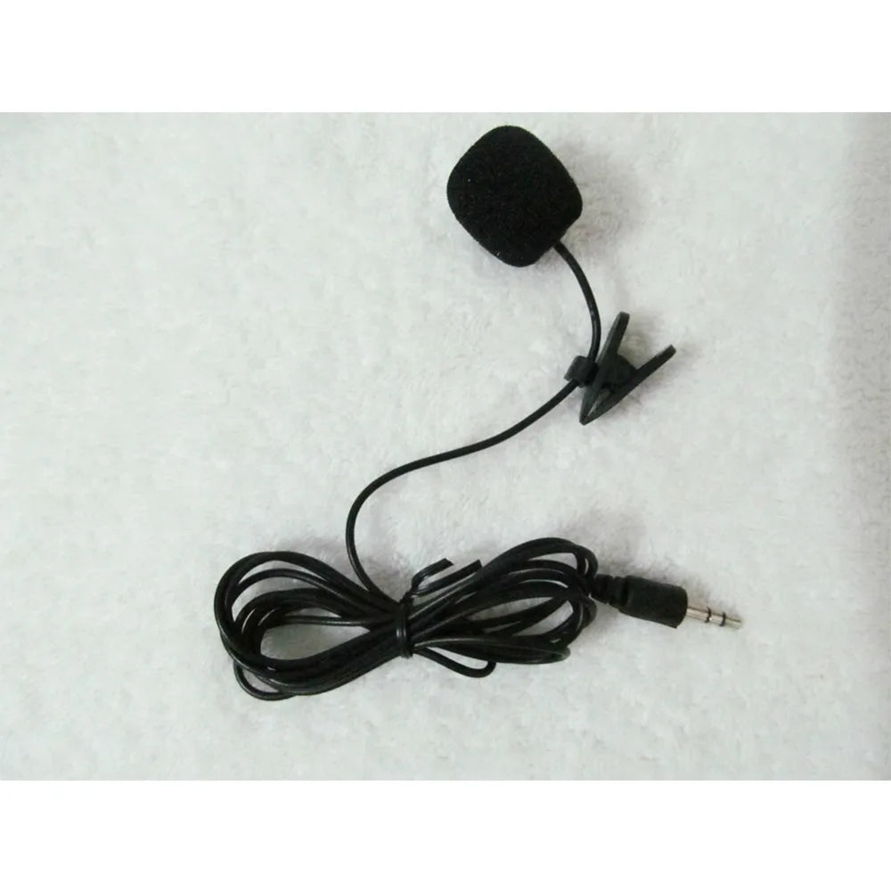 3.5mm Mini Lavalier Microphone Metal Clip Lapel Mic for Mobile Phone PC Laptop Wired Microphone for Speaking Vocal Audio