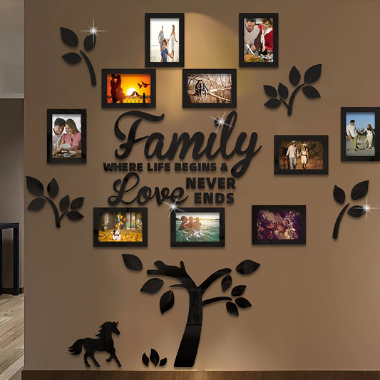 3D Photo wall Frame, Plaque College Photo Frame,Home Tree