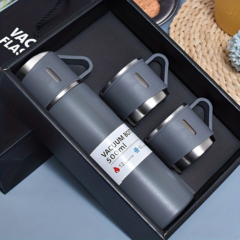 1 Set With cup 3 and Water Bottle,-  Keeps Drinks Hot Or Cold for Hours, Perfect for Outdoor
