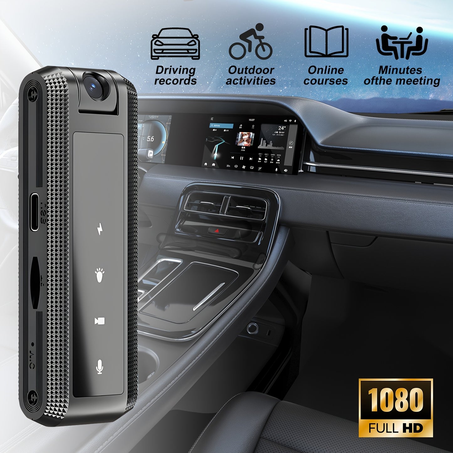 Body Camera, 1080P Full HD Pixel Infrared Night Vision