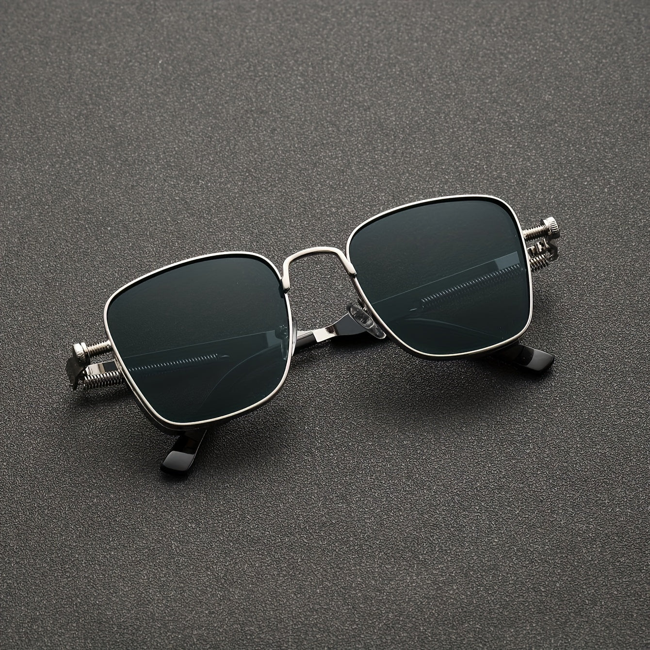 1pc Men'S Retro Full-Rim Fashion Glasses - Zinc Alloy Frame, Anti-Reflective Casual Wear glasses