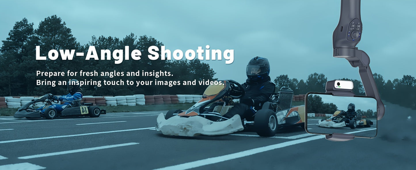 COMITOK L7C smart 3-axis handheld gimbal, can be used for shooting smooth videos