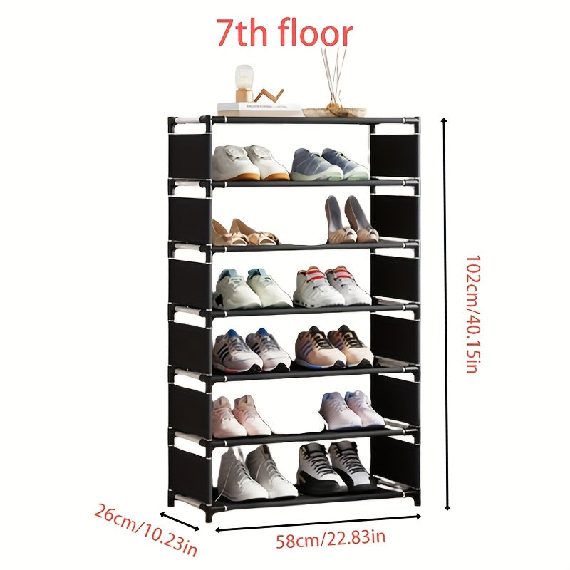 Shoe Rack, Easy Assembly, Stackable & Expandable