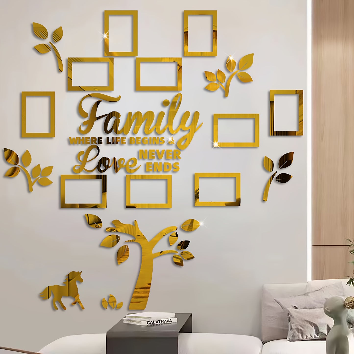 3D Photo wall Frame, Plaque College Photo Frame,Home Tree