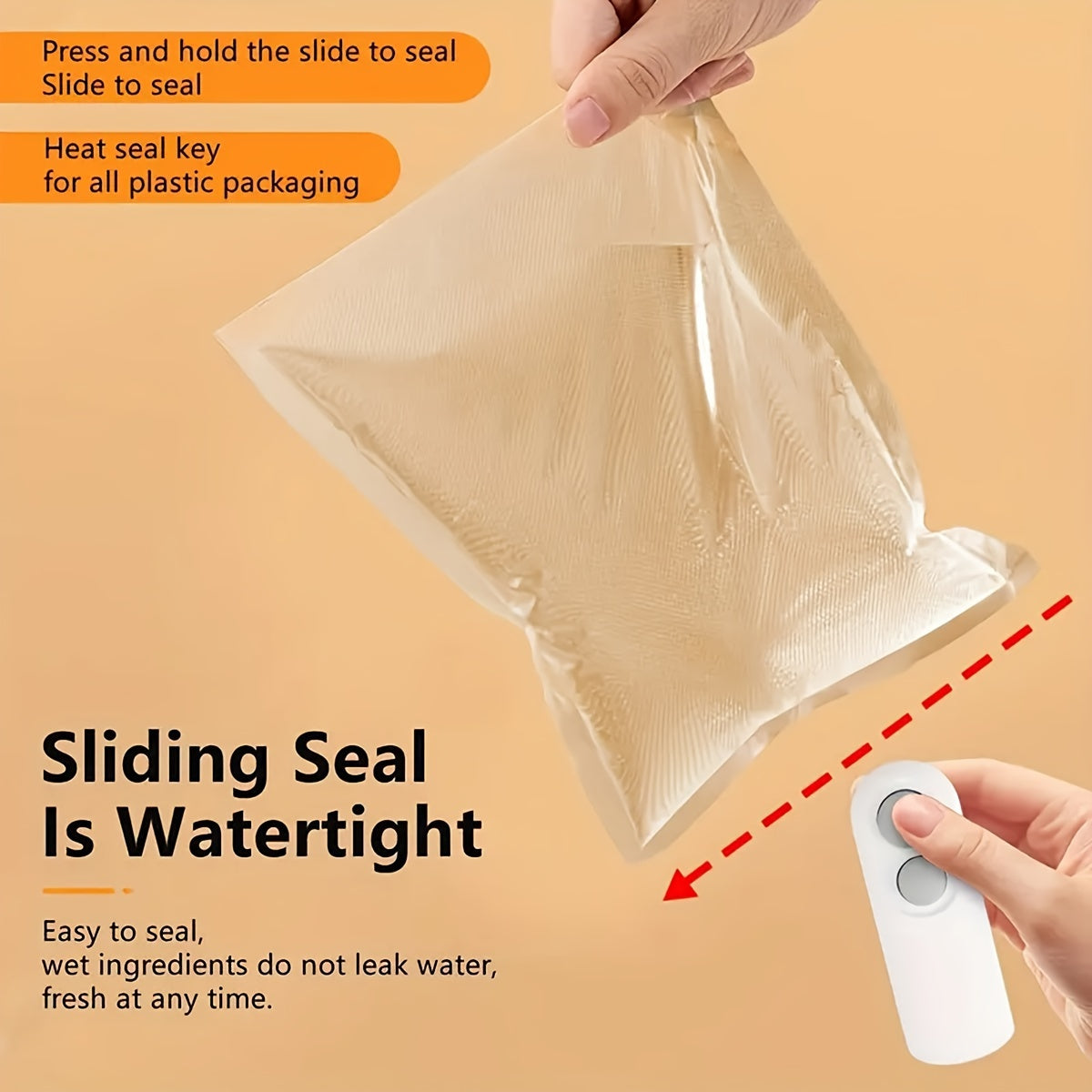 Mini Snack Bag Sealer - USB Rechargeable & Heat Seal for Chips, Cookies