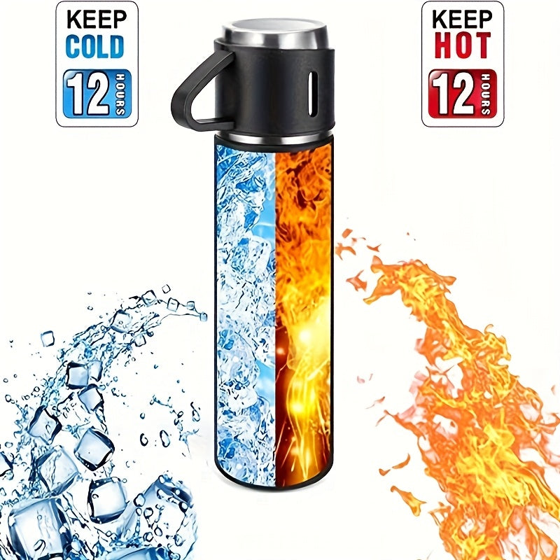 1 Set With cup 3 and Water Bottle,-  Keeps Drinks Hot Or Cold for Hours, Perfect for Outdoor