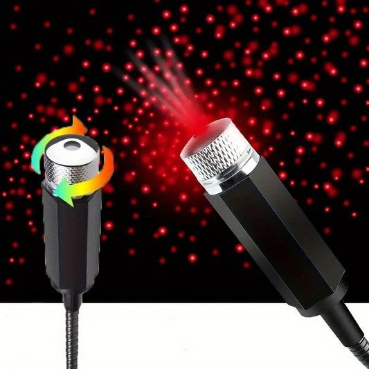 USB Starry Night Sky Projector Light - Adjustable LED Strip for Car Roof & Bedroom,Romantic