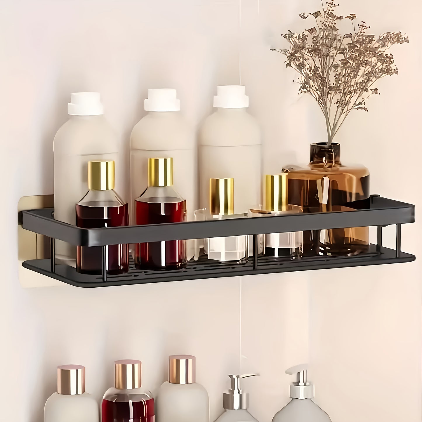 Wall-Mounted Soap Rack - No-Drill Adhesive Mount