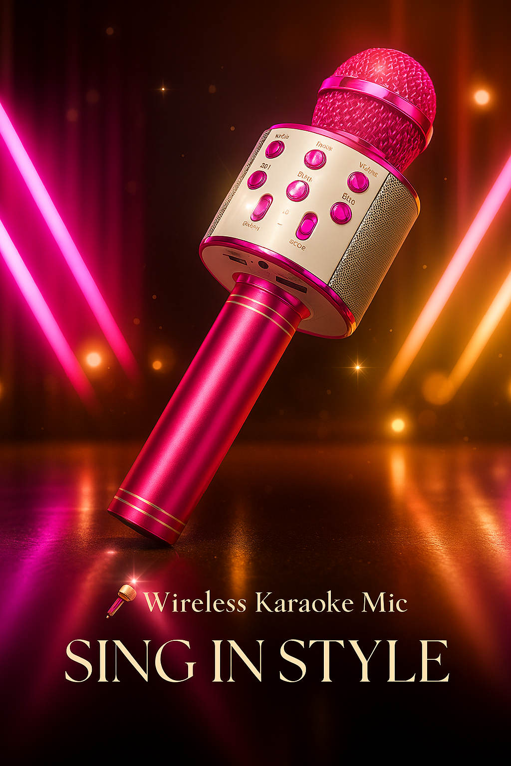 🎤 Wireless Karaoke Microphone – Sing Anytime, Anywhere! 🎶