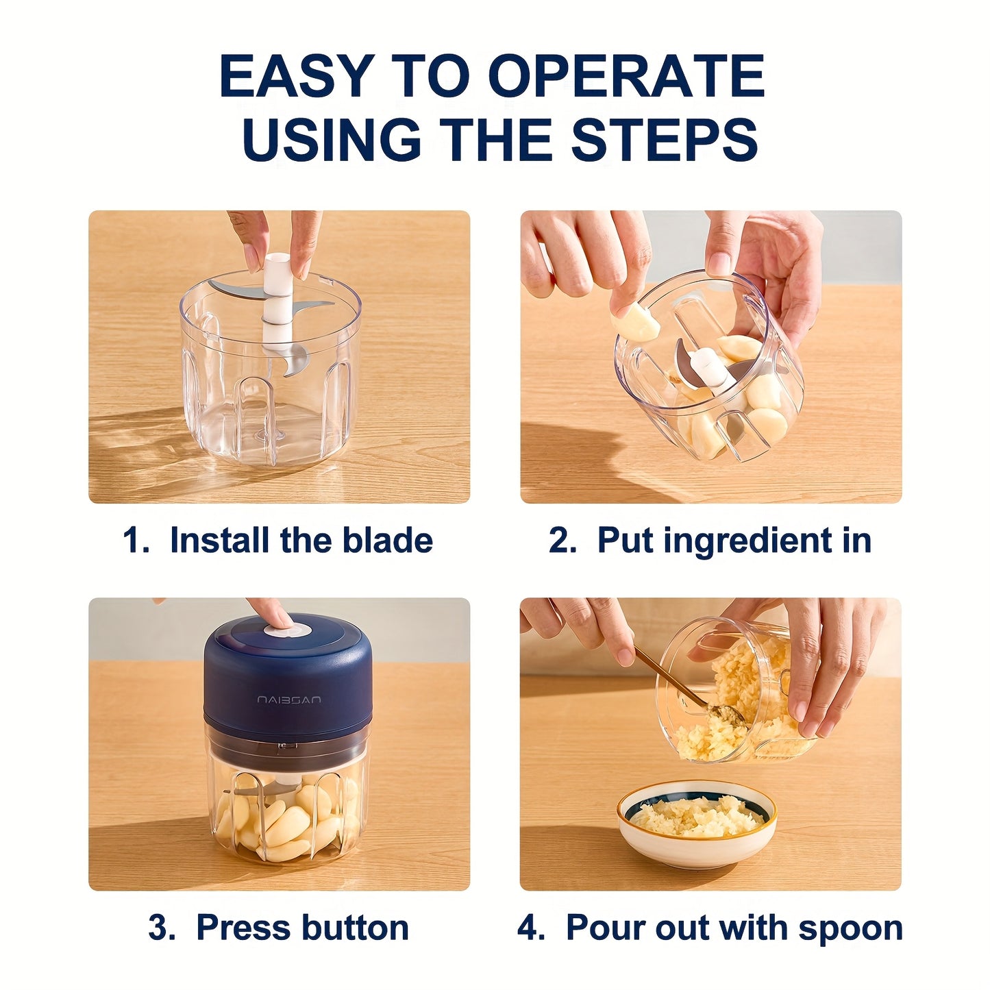 Mini Portable Food Grinder Kitchen Gadget