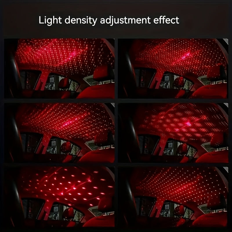 USB Starry Night Sky Projector Light - Adjustable LED Strip for Car Roof & Bedroom,Romantic