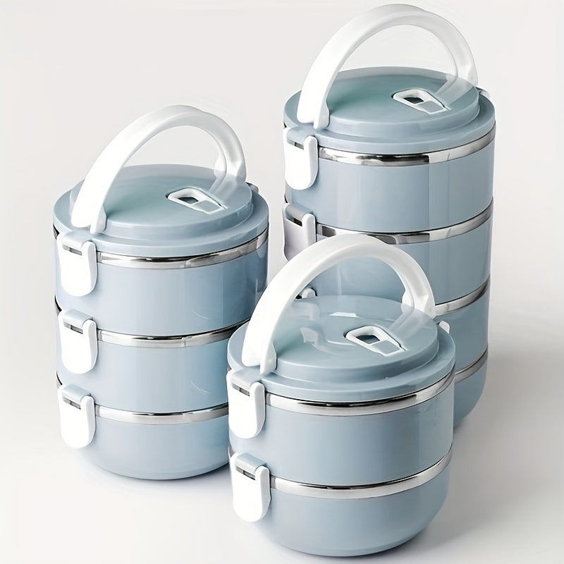 Stainless Steel Lunch Box Set Bento Box with Lid, Hand Wash 1400Ml),Back to School
