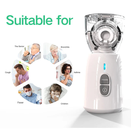 Smart Mesh Nebulizer Machine Home Use Electric Rechargeable Handheld Portable