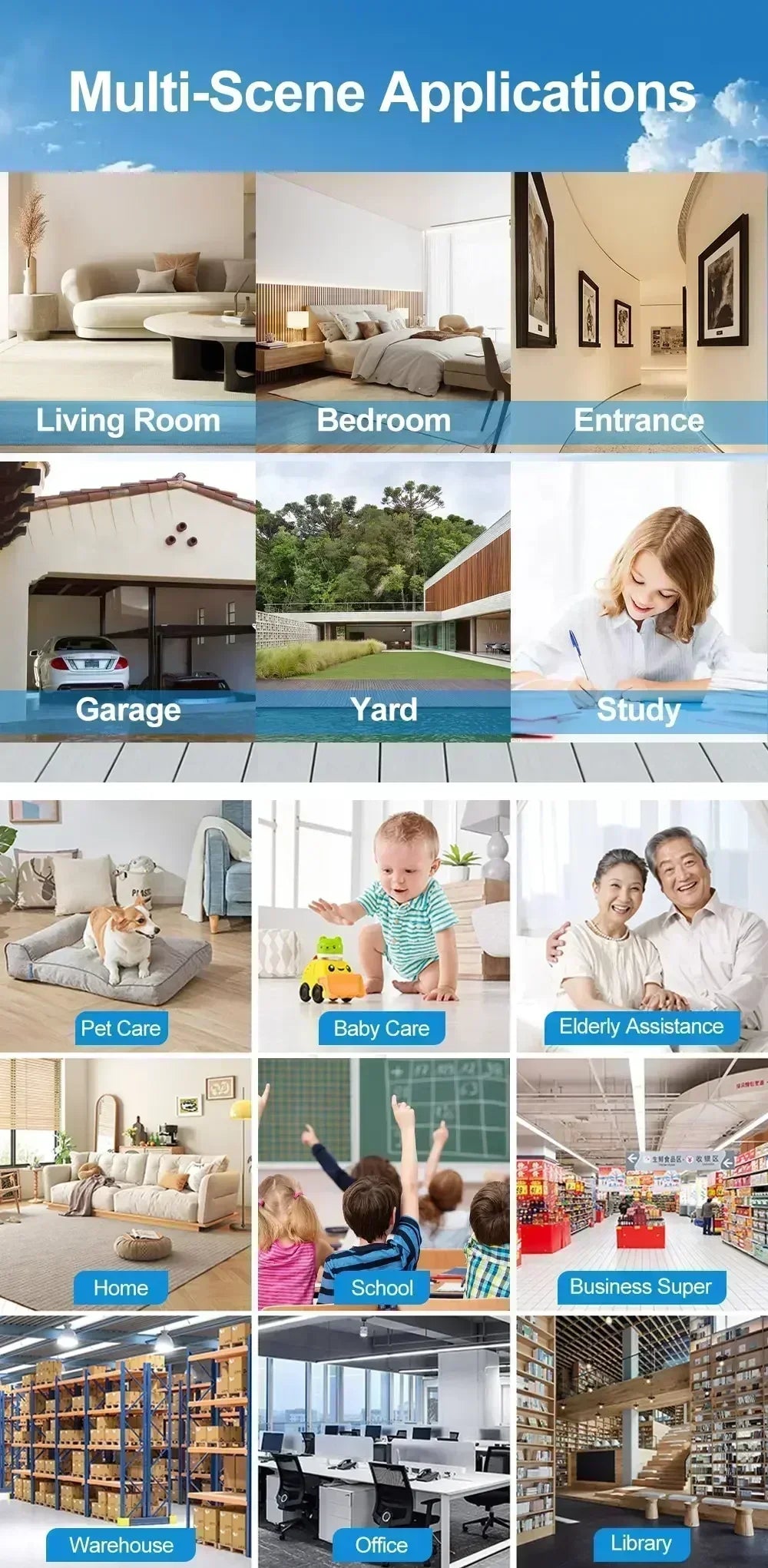 360 Light Bulb Security Camera Home Wireless Surveillance with Audio with Phone APP