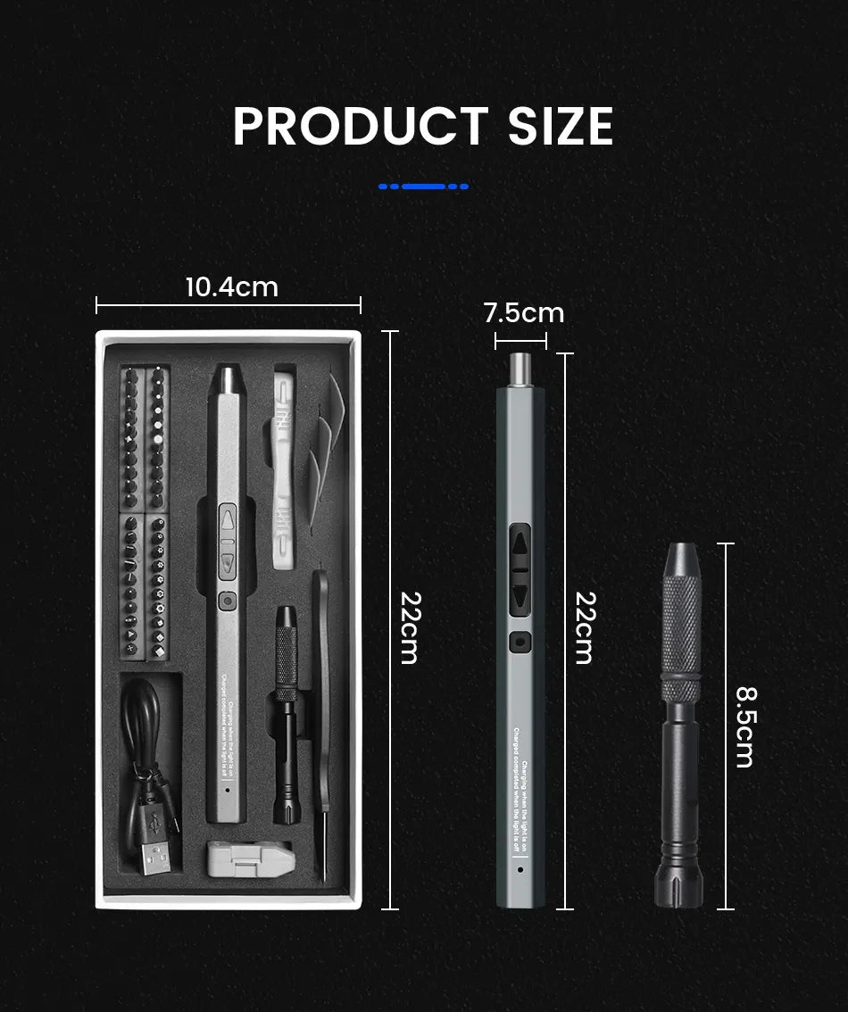 Cordless Electric Screwdriver Set 12/39/50 in 1 Precision Power Tool Magnetic Screw Driver