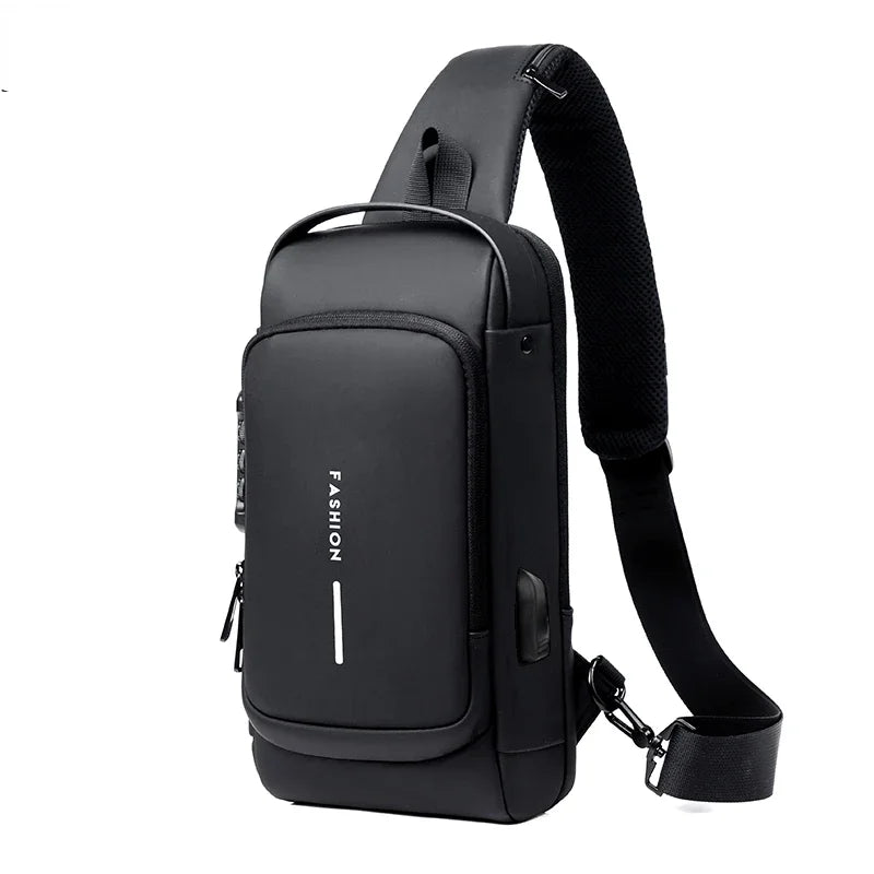 Desinger Multifunction Anti-theft USB Shoulder Crossbody Bag Travel Sling Pack